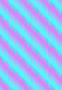 Shader with feathery blue and pink diagonal stripes